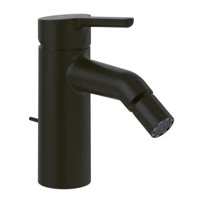 Baterie pentru bideu, ventil cu tija, negru mat, VilleroyBoch Skyla
