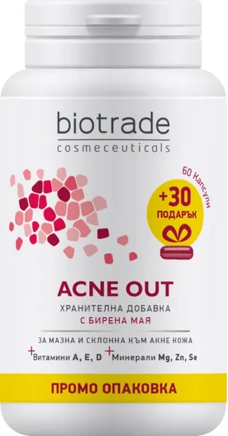 Biotrade Acne Out Supliment alimentar, 60 + 30 capsule