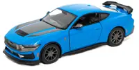 Mașinuță metalică Kinsmart - 2024 Ford Mustang Dark Horse, 1:38, albastru