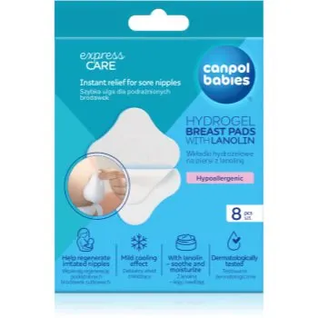 Canpol babies Hydrogel Breast Pads comprese din hidrogel pentru protejarea mameloanelor inflamate cu lanolină