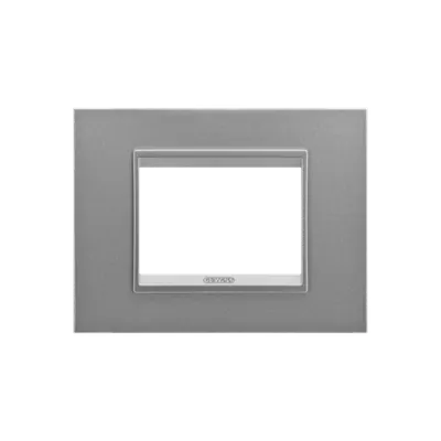 Placa ornament Chorus LUX -Metalizat - 3 module- ALUMINIUM - CHORUS