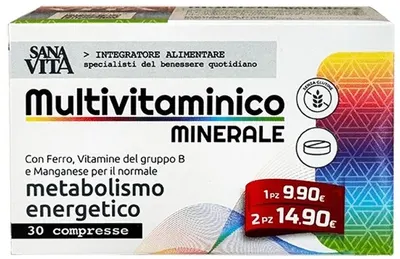Sanavita Мultuivitaminico Minerale, 30 tablete, Paladin Pharma