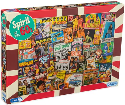 Puzzle Gibsons din 1000 de piese - Spiritul anilor 60