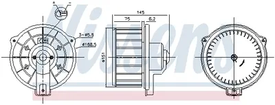 Ventilator habitaclu potrivit TOYOTA AVENSIS, CELICA, COROLLA, COROLLA VERSO, RAV 4 II 1.4-2.4 08.99-03.09