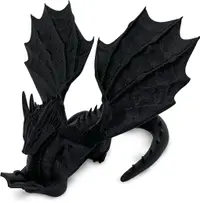 Print 3D de la 3D Morph Lab - Suport de cărți, dragon, negru, spațiu