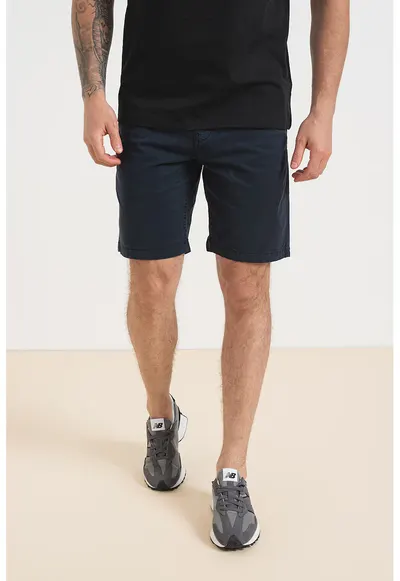 Pantaloni chino scurti din amestec de lyocell Angels - Bleumarin