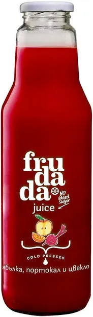 Suc, măr, portocală și sfeclă roșie, 750 ml, Frudada