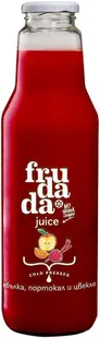 Suc, măr, portocală și sfeclă roșie, 750 ml, Frudada