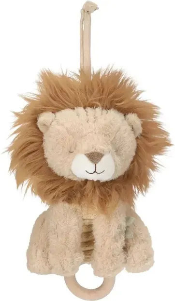 Jucărie muzicală de pluș Little Dutch Safari Friends - Leu
