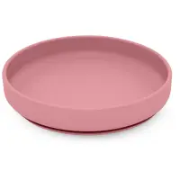 Petite&Mars Take&Match Silicone Plate farfurie cu ventuză Dusty Rose 6 m+ 1 buc