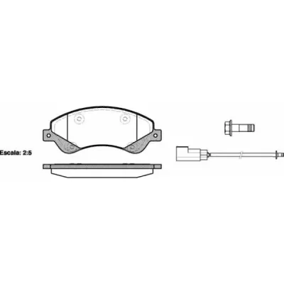 Set placute frana, frana disc REMSA 1251.02