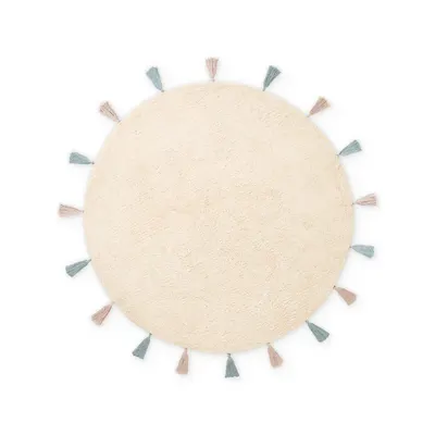 Covor pentru copii crem lavabil/țesut manual din bumbac ø160 cm Snuggle Sunna – Hanse Home