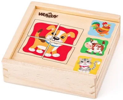 Un set de mini puzzle-uri Woody - Animale