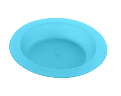 Set 4 farfurii pentru copii KikkaBoo Rainbow, fara BPA, capacitate 400 ml