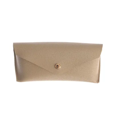 Etui elegant pentru ochelari in nuanta bej
