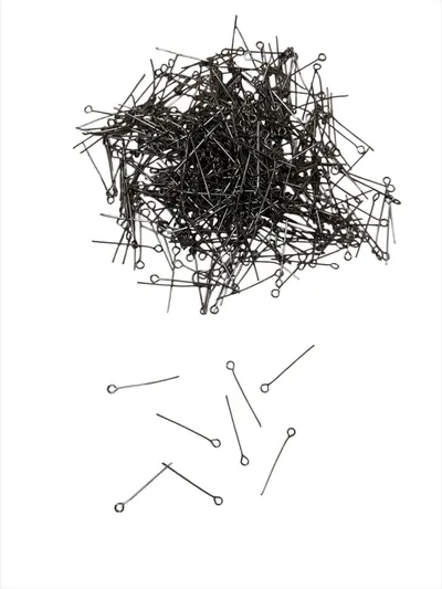 Tija Engros cu bucla (Ac cu bucla), NEGRU, punga 1 kg, dimensiuni: 2.6 cm