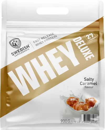 Whey Protein Deluxe, caramel sarat, 900 g, Swedish Supplements