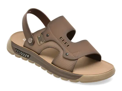 Sandale GRYXX gri, 25095, din piele naturala
