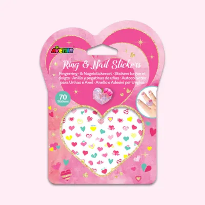 Set inel si stickere pentru unghii, Fancy Me