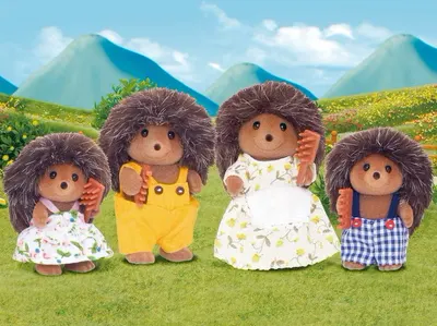 Set 4 figurine - Sylvanian Families - Familia aricilor