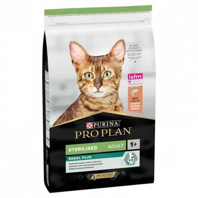 Hrana uscata pentru pisici Pro Plan Optirenal Sterilised cu somon 1,5 kg