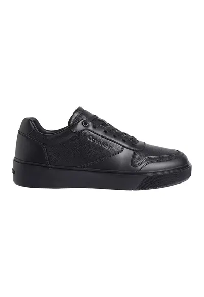 Pantofi sport de piele cu platforma - Negru