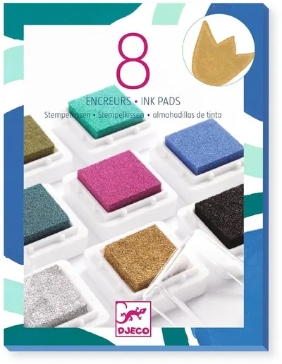 Set de timbre Djeco - În cutie, 8 buc