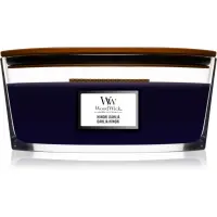 Woodwick Hinoki Dahlia lumânare parfumată cu fitil din lemn (hearthwick) 453,3 g