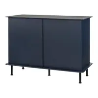 Comodă albastru-închis cu orificiu pentru cabluri 120x88x50 cm Suumo – noo.ma