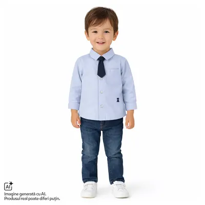 Camasa copii Chicco cu cravata, Albastru, 01704-70MFCO