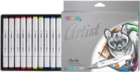 Markere de desen Colorino Artist - 12 culori, pastelat