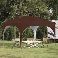 vidaXL Cort de Petrecere Pop-up 290 x 290 x 245 cm Maro