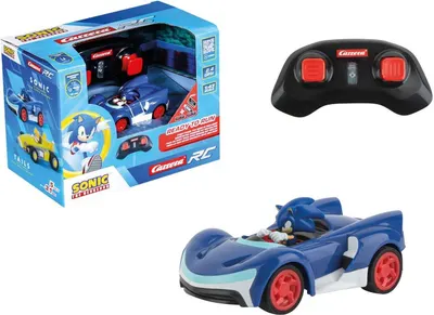 Mașină cu telecomandă Carrera - Team Sonic Racing, Sonic, 1:43
