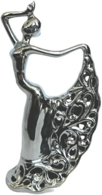 Statuetă Morello - Dancing Lady Silver, 30 х 16.5 х 8 cm