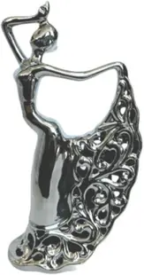Statuetă Morello - Dancing Lady Silver, 30 х 16.5 х 8 cm