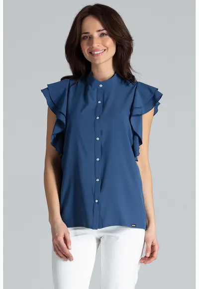 Bluza dama Kuvien K482 culoare granat - Bleumarin