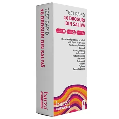 Test Rapid din Salivă 10 Droguri, 1 bucată, Self Care - Barza