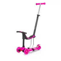 Trotineta cu 3 roti, pentru fete, peste 3 ani, Chipolino Multi Plus Roz