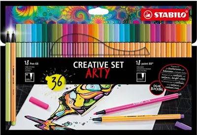 Set creativ Stabilo Arty - 36 piese