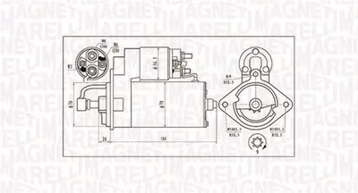 Electromotor (12V, 2kW) BMW Seria 3 (E30), 3 (E36), 3 (E46), 5 (E28), 5 (E34), 5 (E39), 5 (E60), 5 (E61), 7 (E38), 7 (E65, E66, E67), X5 (E53); OPEL OMEGA B 2.4D 2.5D 3.0D intre 1983-2010