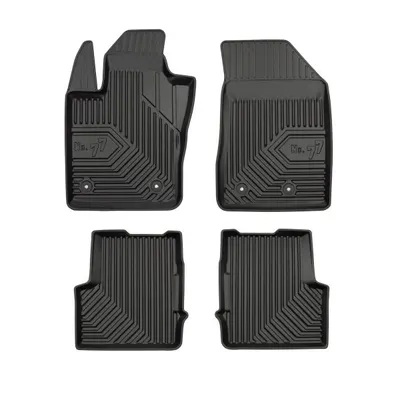 Set covorase cauciuc 4 piese No. 77, fata spate negru, potrivit FIAT 500X; JEEP RENEGADE 07.14