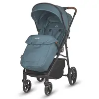 Carucior sport Coccolle Finley cu pliere automata, pozitie de somn , roti detasabile, spatar reglabil, centura de siguranta in 5 puncte, extensibila cu ventilatie, husa picioruse, sarcina maxima 22 kg, Ocean Blue