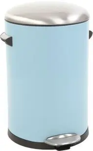 Coș de gunoi EKO Europe - Belle Deluxe, 12 L, albastru deschis
