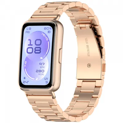 Curea Techsuit W010 pentru Huawei Band 11 / 11 Pro, Roz