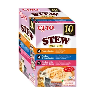 Ciao Stew Variety Pui, Ton & Somon, 10 x 40 grame