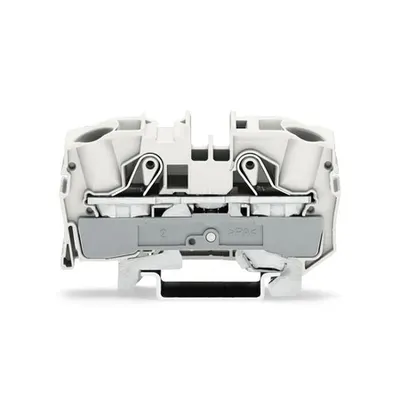 2-conductor shield terminal block; 16 mm²; suitable for Ex e II applications; side and center marking; for DIN-rail 35 x 15 and 35 x 7.5; Push-in CAGE CLAMP®; 16,00 mm²; white