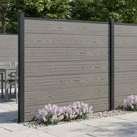 vidaXL Panou de Gardă WPC și Aluminiu Gri