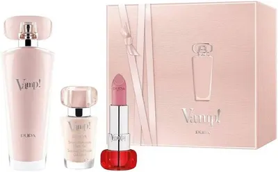 Pupa Set Vamp! Pink - Apă de parfum, lac de unghii și ruj, 50 + 9 ml + 3.5 g
