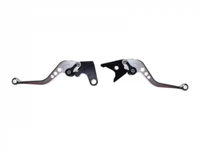 Set 2 manete frana si ambreiaj reglabile Yamaha Yzf R6 99-04 R1 02-03, culoare gri