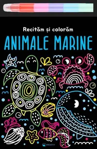 Animale marine - Recităm și colorăm - Paperback brosat